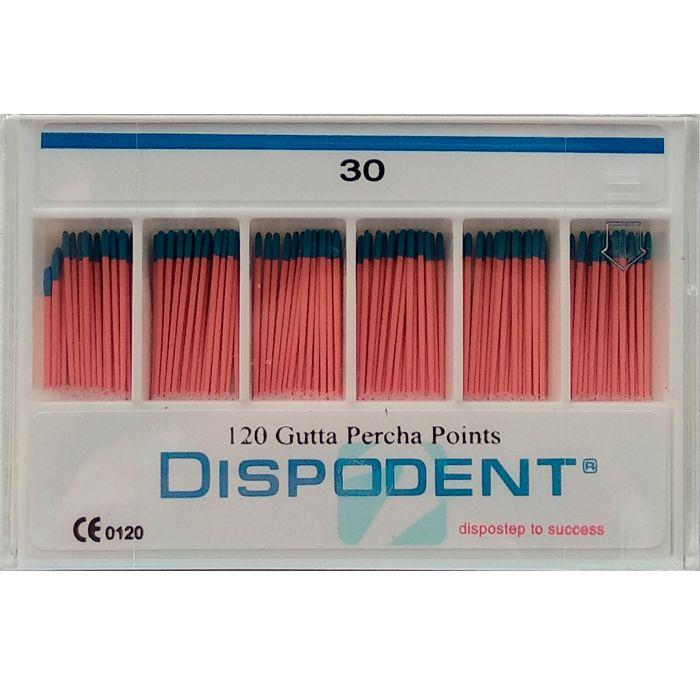 Штифты гуттаперчевые №30 120шт Dispodent купить